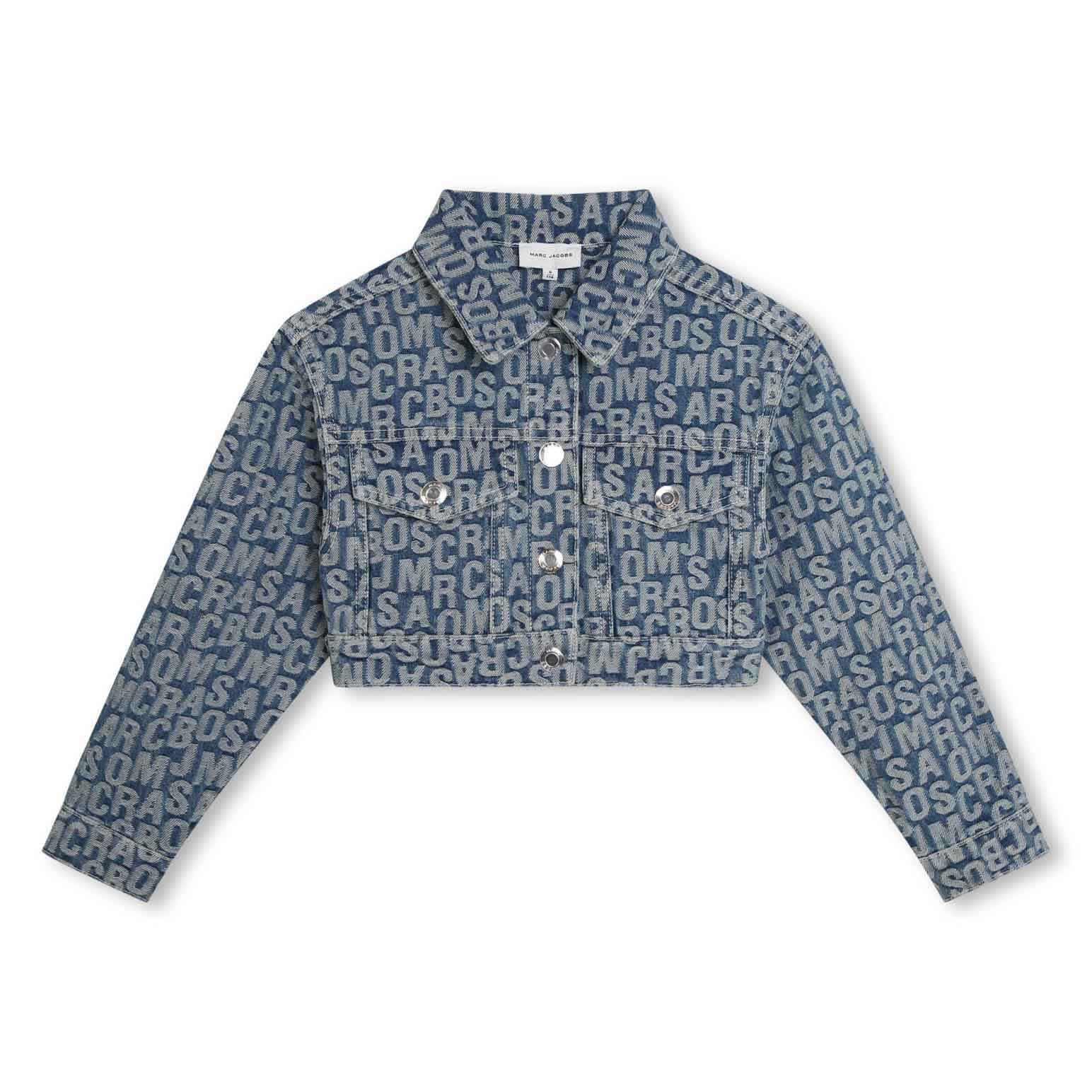 MARC JACOBS Jumbled Logo Denim Jacket 4 - 6Y